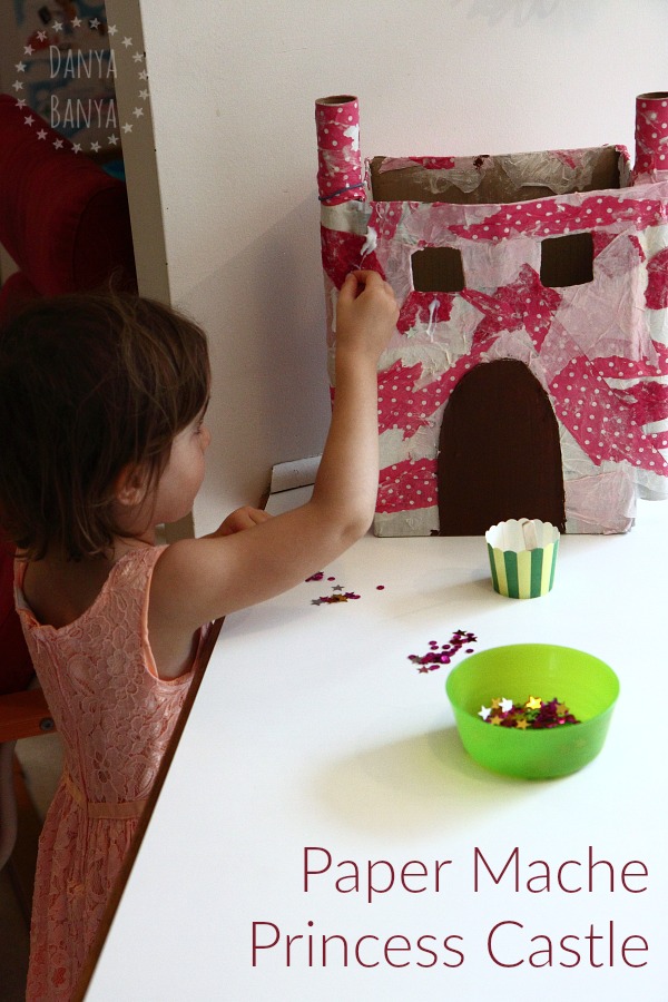 Paper mache princess castle