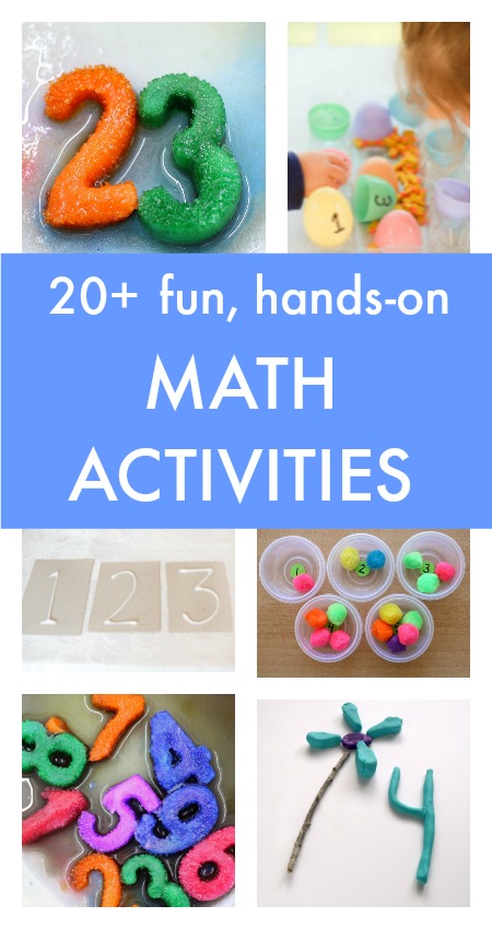 20+ fun hands-on math activities pin