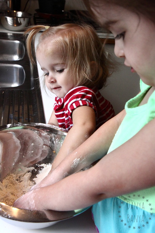 Making the ice cream dough