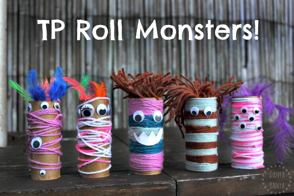 TP Roll Monsters! Fun Halloween or monster theme craft for kids