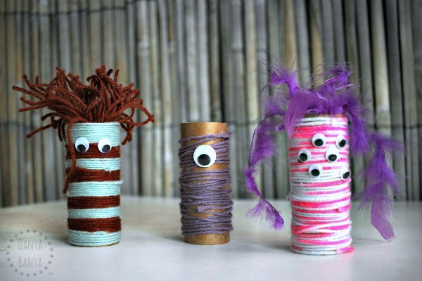 Fun Toilet Paper Roll Monster Craft for Kids - Taming Little Monsters