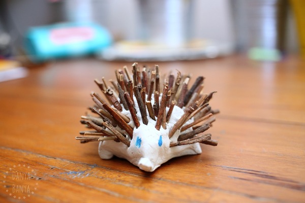 Echidna craft with sticks