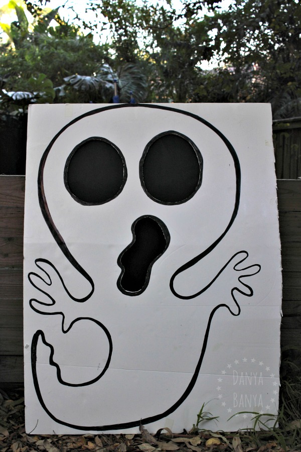 Ghost bean bag toss (cornhole) game
