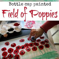 bottle-cap-painted-poppy-field-art-for-kids