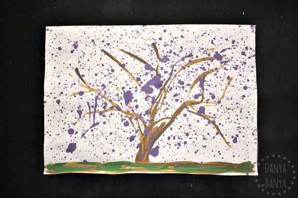 My Jacaranda tree painting