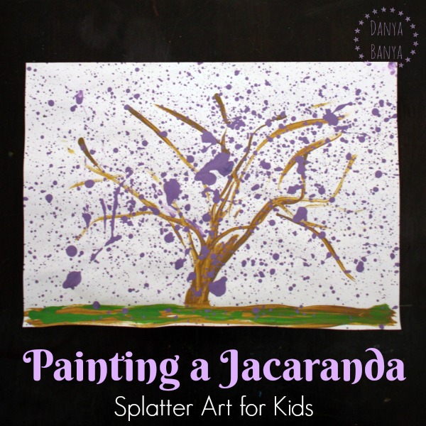 Inspirational Splatter Paint Art Project for Kids