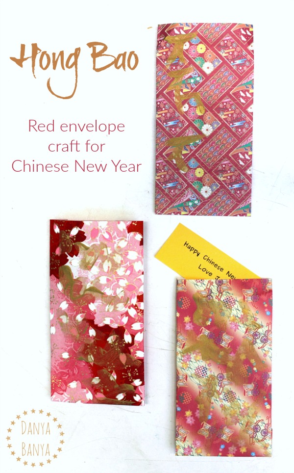 Hong Bao red envelope craft for Chinese New Year