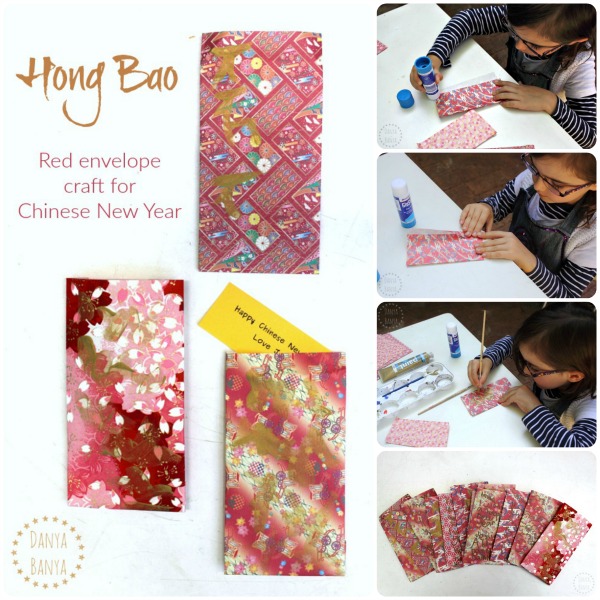 Hong Bao (red envelope) craft idea for Chinese New Year