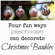 Decorating Christmas Baubles