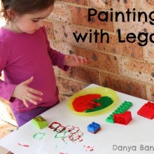 Painting with LEGO Duplo