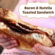 Bacon Nutella Toasted Sandwich
