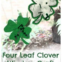 Four Leaf Clover Window Craft
