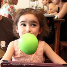 Blow up a balloon