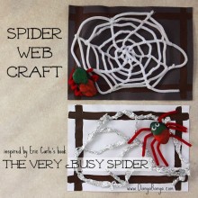The Very Busy Spider web craft