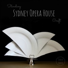 Paper Plate Sydney Opera House - great Aussie kids craft idea