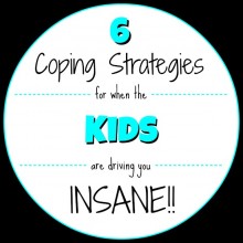 6 Coping Strategies for when the Kids are driving you Insane