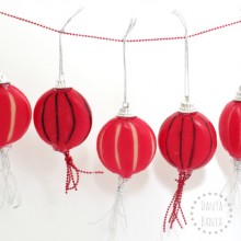 Chinese Lanterns made from Babybel Cheese
