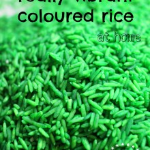 How to make really vibrant coloured rice at home ~ Danya Banya