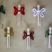 Simple DIY clothespin fairies