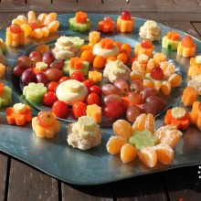 Fun & Healthy! Fruit, vegetable and cheese platter