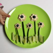 toddler-made cheese snacks