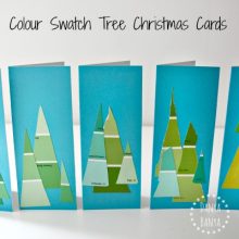 Colour Swatch Tree Christmas Cards