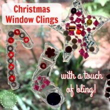 Christmas window decorations craft that kids can make in the holidays