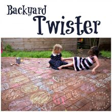 Backyard Twister Gross Motor fun